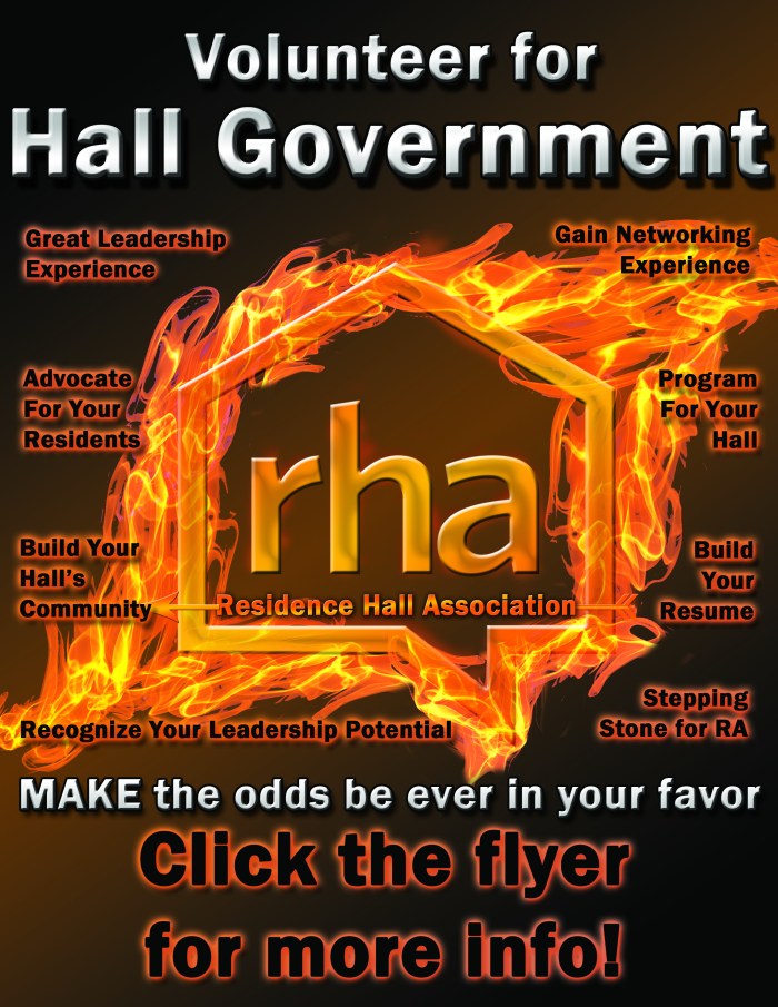 Residence Hall Association Elections Flyer #2