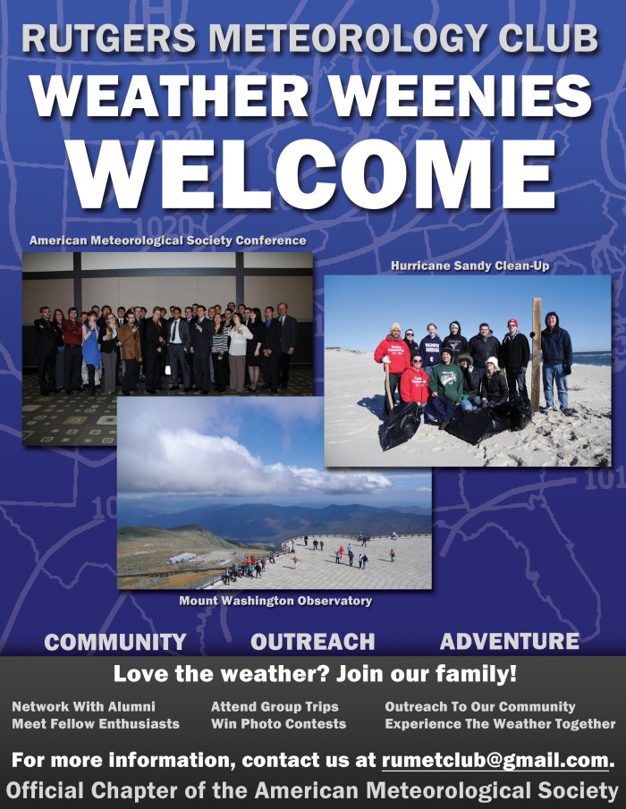 Rutgers Meteorology Club Flyer