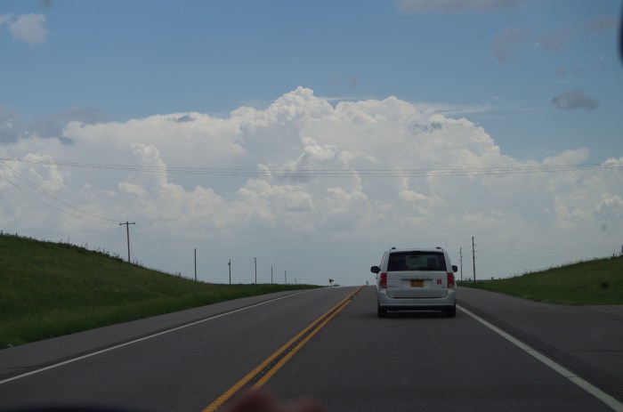 Southern storm rapidly intensifiying as we are in pursuit.