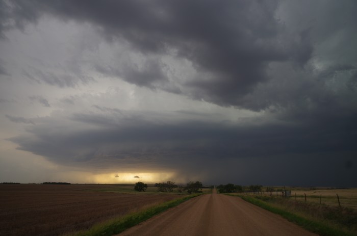 Supercell Thunderstorm with Rain Shaft